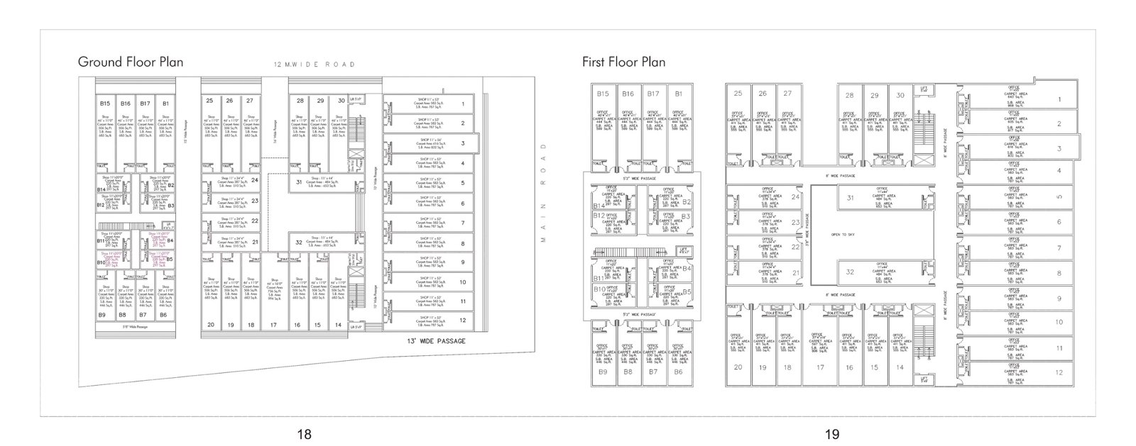 Ground and first floor plans from Raghunandan NX